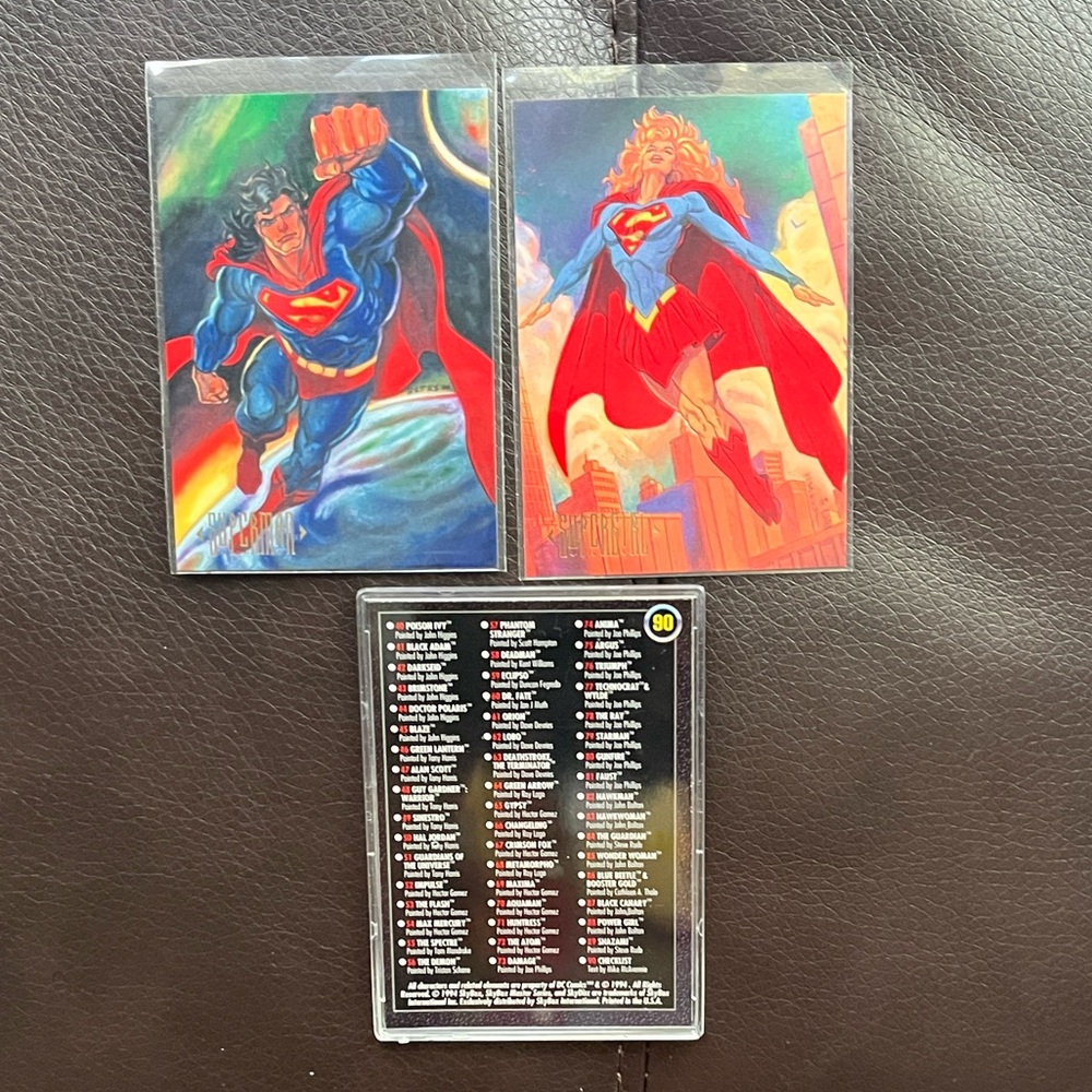 1994 SkyBox DC Comics Master Series Complete Base Set 90 Cards Batman Superman